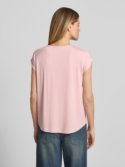MORE & MORE T-Shirt aus Viskose-Elasthan-Mix mit Rundhalsausschnitt Rose 5