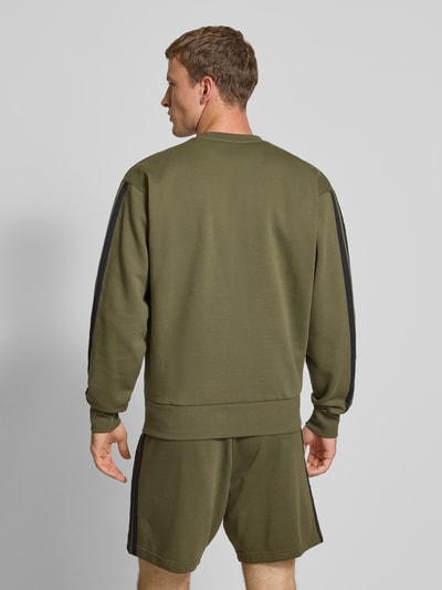 adidas Sportswear Sweatshirt met logo en ronde hals Olijfgroen - 5