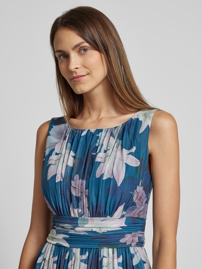 Christian Berg Cocktail Cocktailkleid mit floralem Muster Ocean Melange 3