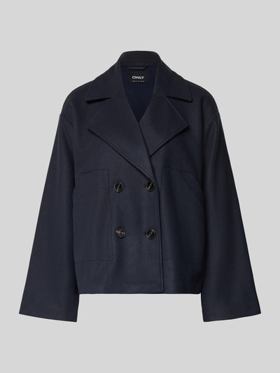 Only Kurtka o kroju regular fit z dwurzędową listwą guzikową model ‘NANCY LIFE’ Ciemnoniebieski 2