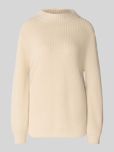 s.Oliver RED LABEL Regular Fit Strickpullover aus Baumwoll-Mix Beige 2