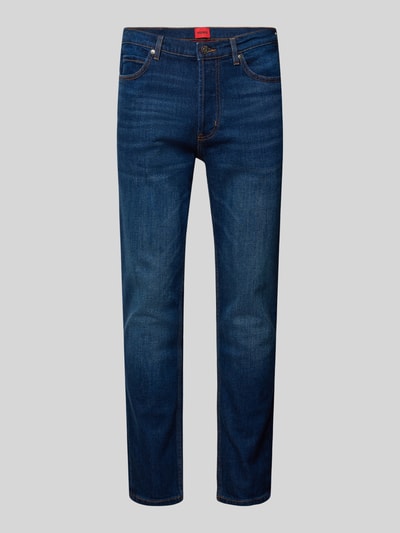 HUGO Tapered Fit Jeans im 5-Pocket-Design Jeansblau 2