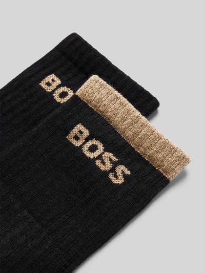 BOSS Socken mit Label-Print im 2er-Pack Black 2