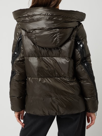 No.1 Como Daunenjacke mit Kapuze Modell 'Leandra' Dunkelgrün 5