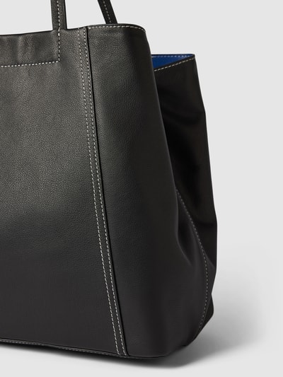 LIEBESKIND BERLIN Shopper aus Leder mit Label-Prägung Modell 'CHUDY' Black 3