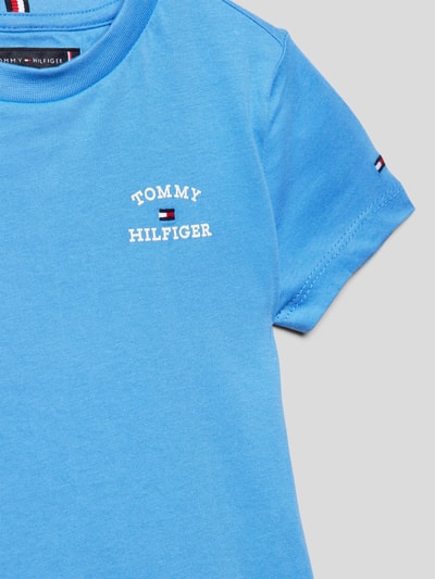 Tommy Hilfiger Teens T-shirt met labelprint Bleu - 2