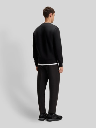 BOSS Green Regular fit sweatshirt van katoenmix, model 'SALBO' Zwart - 5