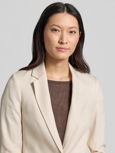 COMMA Regular Fit Blazer aus Lyocell-Mix mit Reverskragen Sand 3