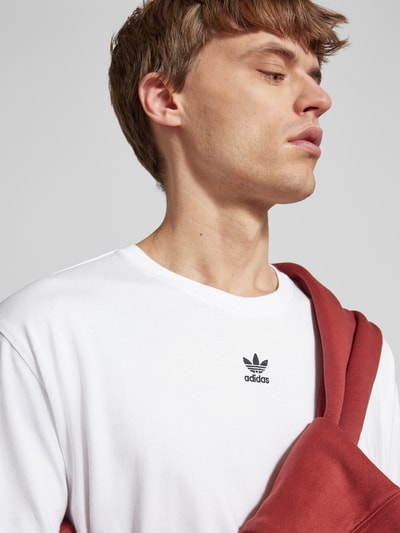 adidas Originals T-shirt met labelstitching Wit - 3