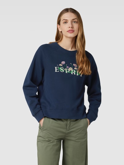 Esprit Sweatshirt mit Label-Print Marine 4