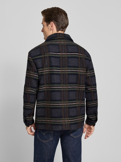 SELECTED HOMME Regular fit jack met wol, model 'MITCH' Marineblauw - 5