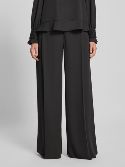Marc Cain Wide Fit Hose mit Perlen und seitlichem Reißverschluss Black 4
