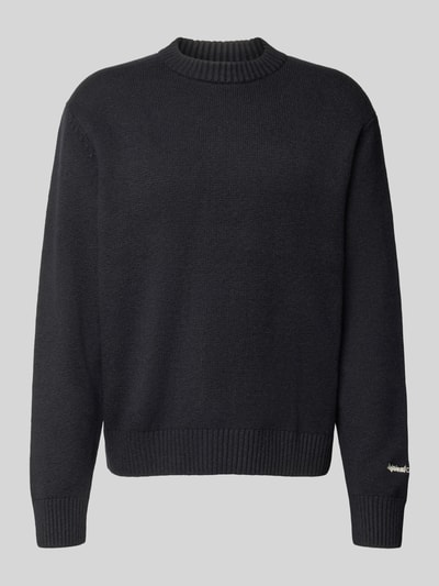 JACK & JONES Strickpullover mit Label-Stitching Modell 'NORREBRO' Black 2