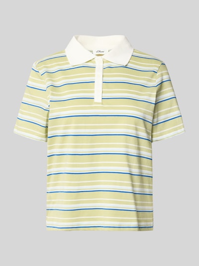 s.Oliver RED LABEL Regular Fit Poloshirt aus reiner Baumwolle Hellblau 2