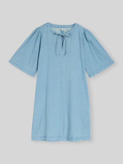 Tom Tailor Denim Regular Fit Freizeitkleid mit Schleifen-Detail Hellblau 2