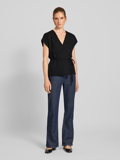 Jake*s Collection Gilet met tailleriem Zwart - 1