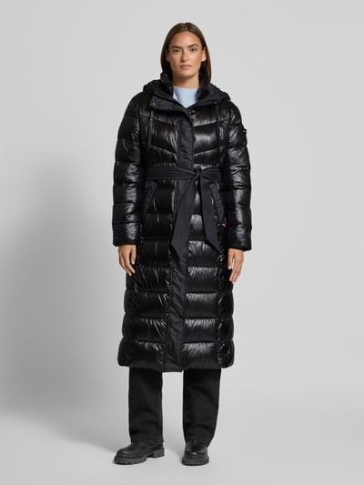 Frieda & Freddies Steppmantel mit Bindegürtel Modell 'BEREL' Black 4