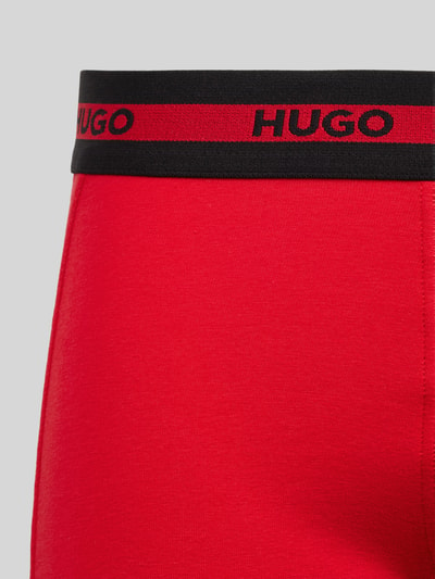 HUGO Boxershort met labeldetails in een set van 3 stuks Rood - 2