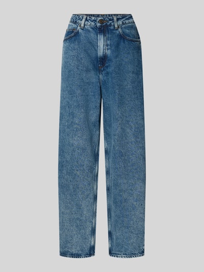 Produktfoto, Straight Fit Jeansy w 5 kieszeni model 'Joybird' od American Vintage, bawełna, kolor niebieski, tekstura denim