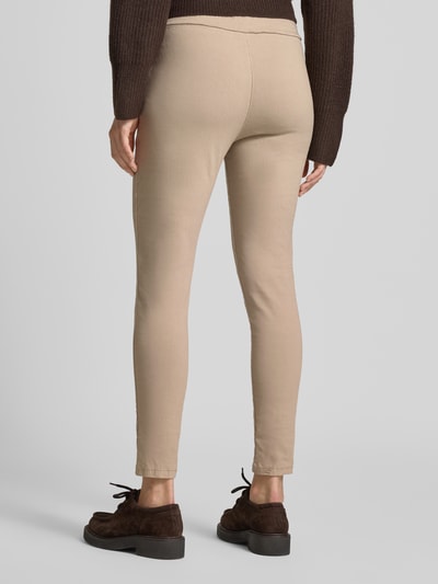 ZABAIONE Skinny Fit Stoffhose mit Tunnelzug Beige 5