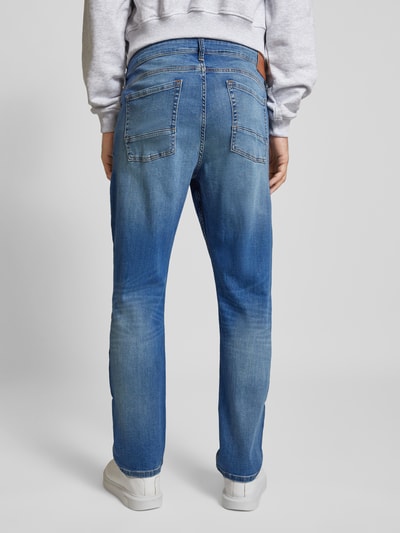 Marc O'Polo Regular Fit Low-Rise-Jeans mit Shaped-Beinverlauf Modell 'SJÖBO' Jeansblau 5