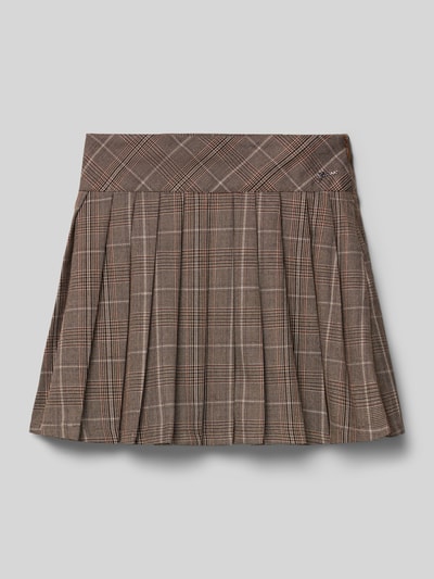 Guess Minirock mit Viskose-Anteil in Falten-Optik Beige 1