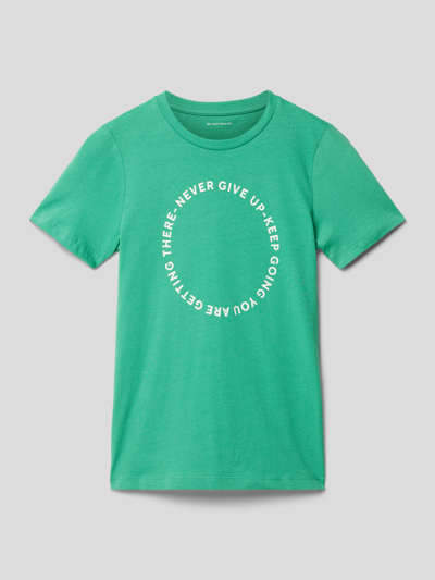 Tom Tailor T-shirt met motiefprint Groen - 1