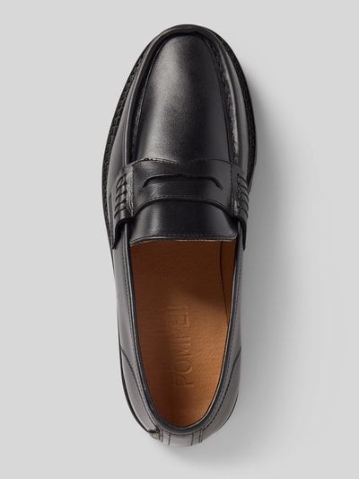 POMPEII BRAND Loafers aus echtem Leder Modell 'Modena' Black 3