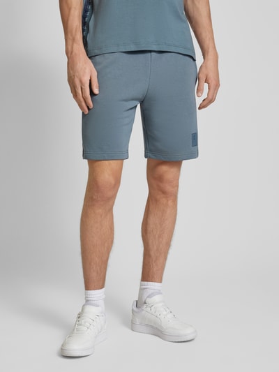 CHAMPION Tapered Fit Sweatshorts mit Label-Print Anthrazit 4