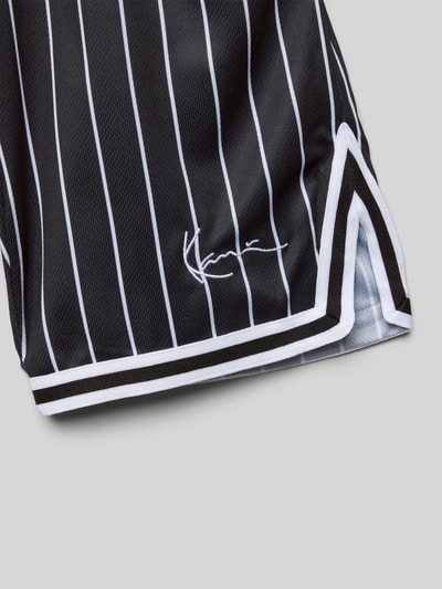 KARL KANI Loose Fit Shorts mit Label-Stitching Black 2