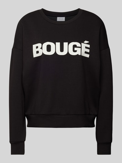 Vila Sweatshirt mit Statement-Print Modell 'SIFFI BOUG' Black 2