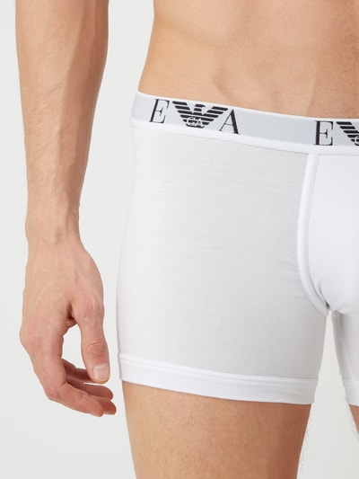 Emporio Armani Trunks mit Stretch-Anteil im 2er-Pack Weiss 3