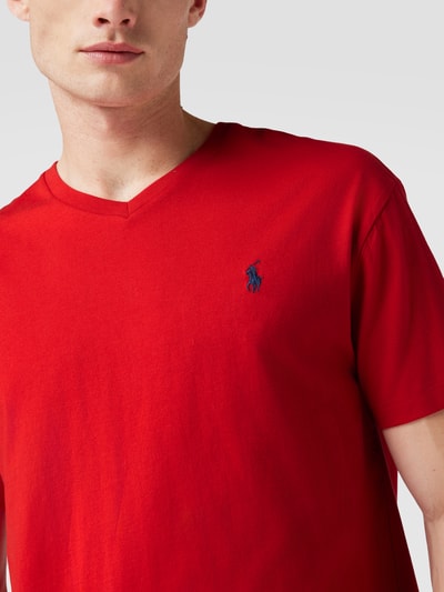 Polo Ralph Lauren T-Shirt mit Label-Stitching Rot 3