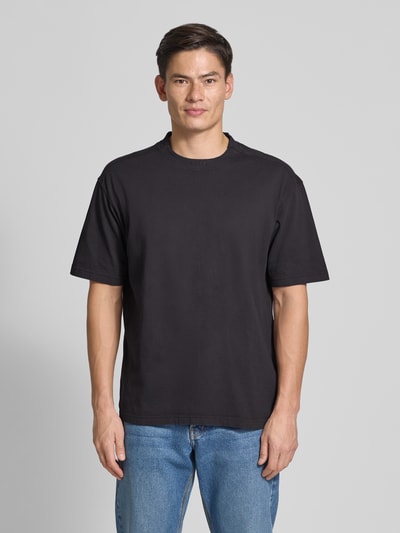 BOSS Orange Comfort fit T-shirt van puur katoen Zwart - 4