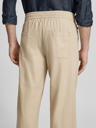 Matinique Regular Fit Hose aus Leinen-Baumwoll-Mix Modell 'barton' Beige 3
