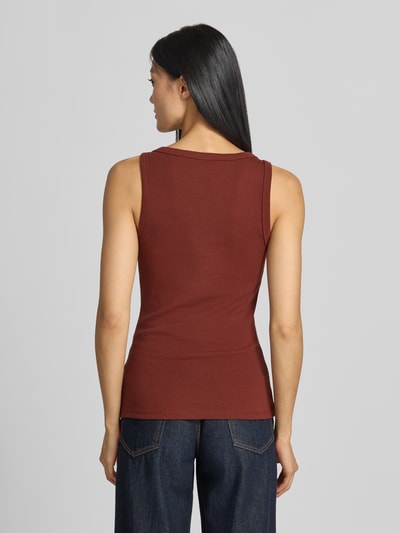 HUGO Slim Fit Tanktop aus Baumwoll-Mix Modell 'Datamia' Mittelbraun 5