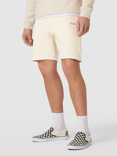 Balr. Sweatshorts met labelapplicatie, model 'Q-Series' Offwhite - 4