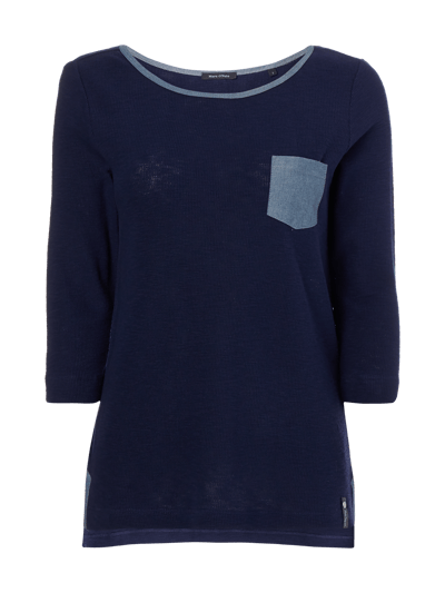 Marc O'Polo Shirt mit Dreiviertel-Ärmeln Dunkelblau 1