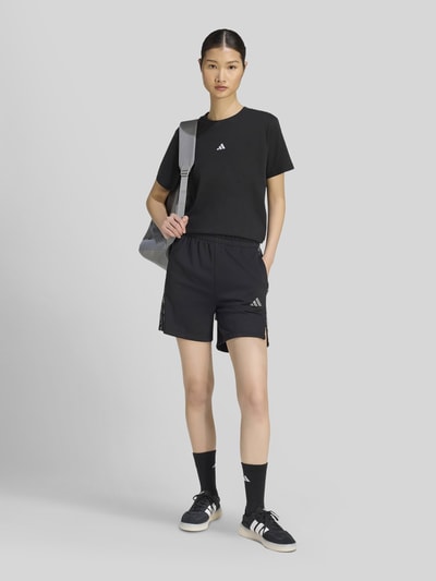 adidas Sportswear Relaxed Fit Sweatshorts aus Baumwoll-Mix mit Logo-Print Black 1