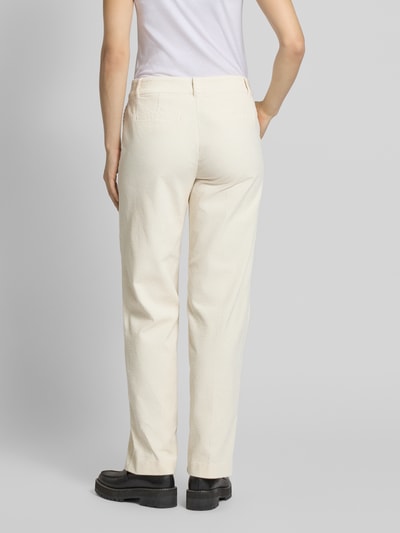 Christian Berg Woman Loose fit corduroy broek met plooien Offwhite - 5