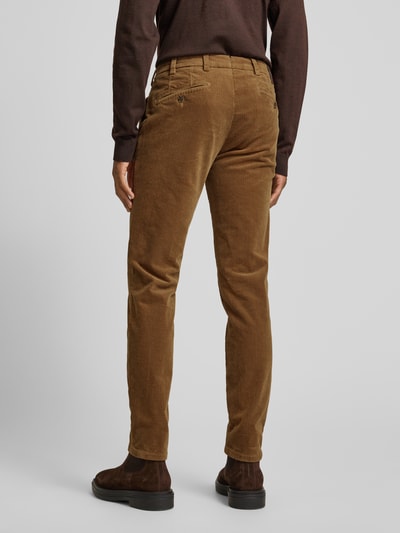 Mmx Slim fit corduroy broek met achterzakken, model 'Lupus' Lichtbruin - 5