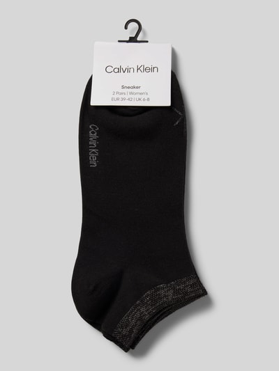 CK Calvin Klein Krótkie skarpety z detalem z logo w zestawie 2 szt. Czarny 3