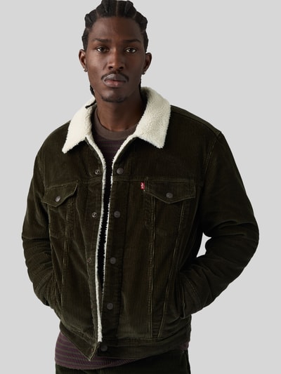 Levi's® Regular Fit Jeansjacke aus Baumwoll-Mix Black 3