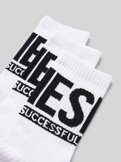 Diesel Socken mit Label-Print im 3er-Pack Weiss 2