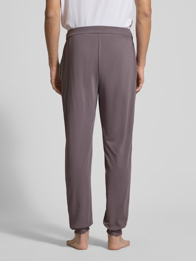 BOSS Regular Fit Sweatpants aus Baumwoll-Mix Taupe 5