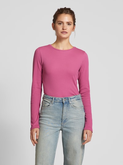 Marc O'Polo Denim Longsleeve mit Rundhalsausschnitt Fuchsia 4