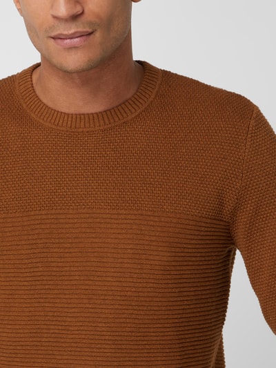 Tom Tailor Pullover aus Baumwolle Mittelbraun 3