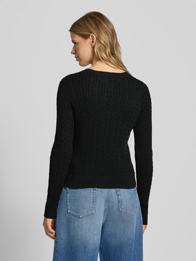 Tommy Jeans Regular fit gebreide pullover van zuiver katoen Zwart - 5