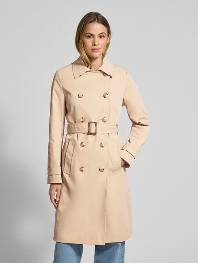 Christian Berg Woman Selection Trenchcoat met tailleriem Zand - 4