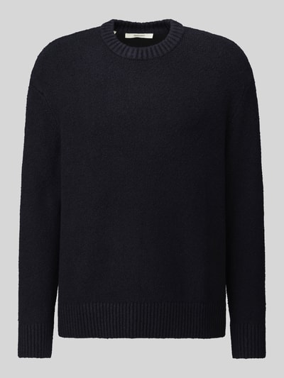 Selected Relaxed Fit Pullover aus Baumwoll-Mix Modell 'ALEX' Marine 2